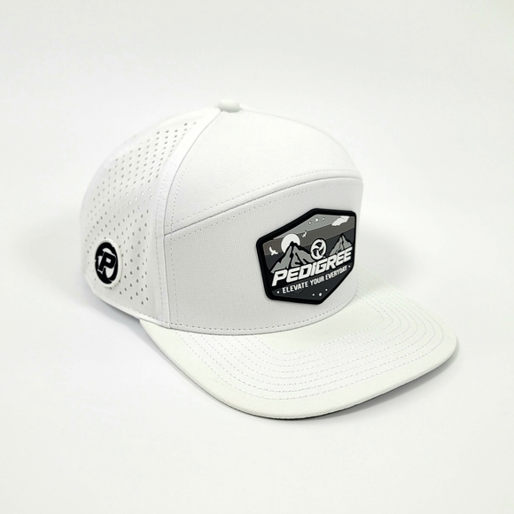 Pedigree SW | 6-Panel Waterproof Snapback Hat with 3D PVC Patches - White - Picture 3 of 3
